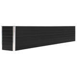Jardinière lit surélevé plantes fleurs jardin acier galvanisé 320 x 40 x 45 cm anthracite 02_0001107