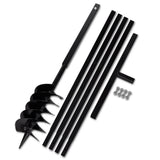 Bêche et tarière manuelle 150 mm avec rallonge 5 m acier  outils garage atelier bricolage 3402082